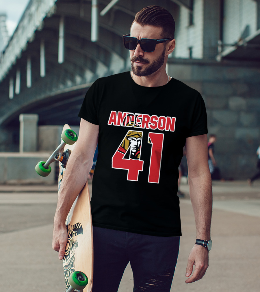 Ottawa Senators Craig Anderson 41 NHL Hockey T-Shirt