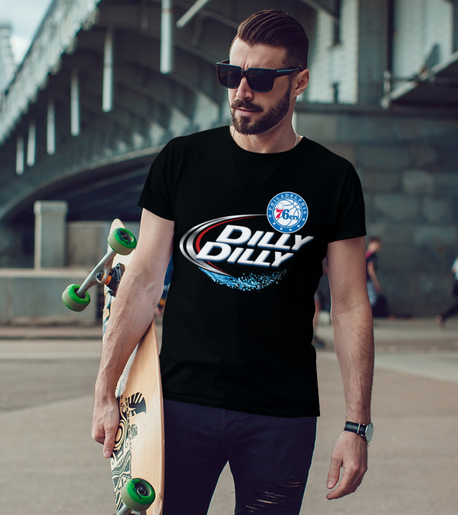 Philadelphia 76ers Dilly Dilly Splash Fans T-Shirt