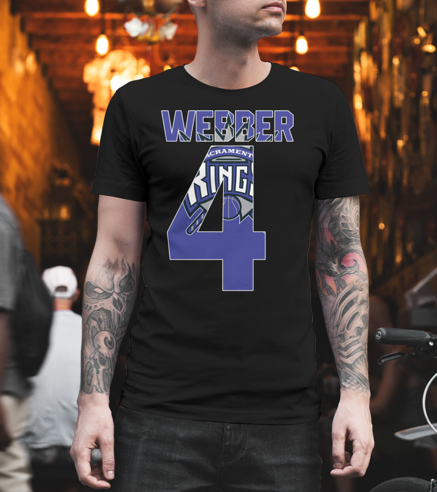 Sacramento Kings Chris Webber 4 Nba T-Shirt