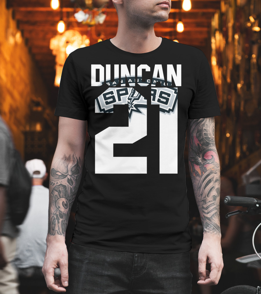 San Antonio Spurs Duncan 21 Nba T-Shirt