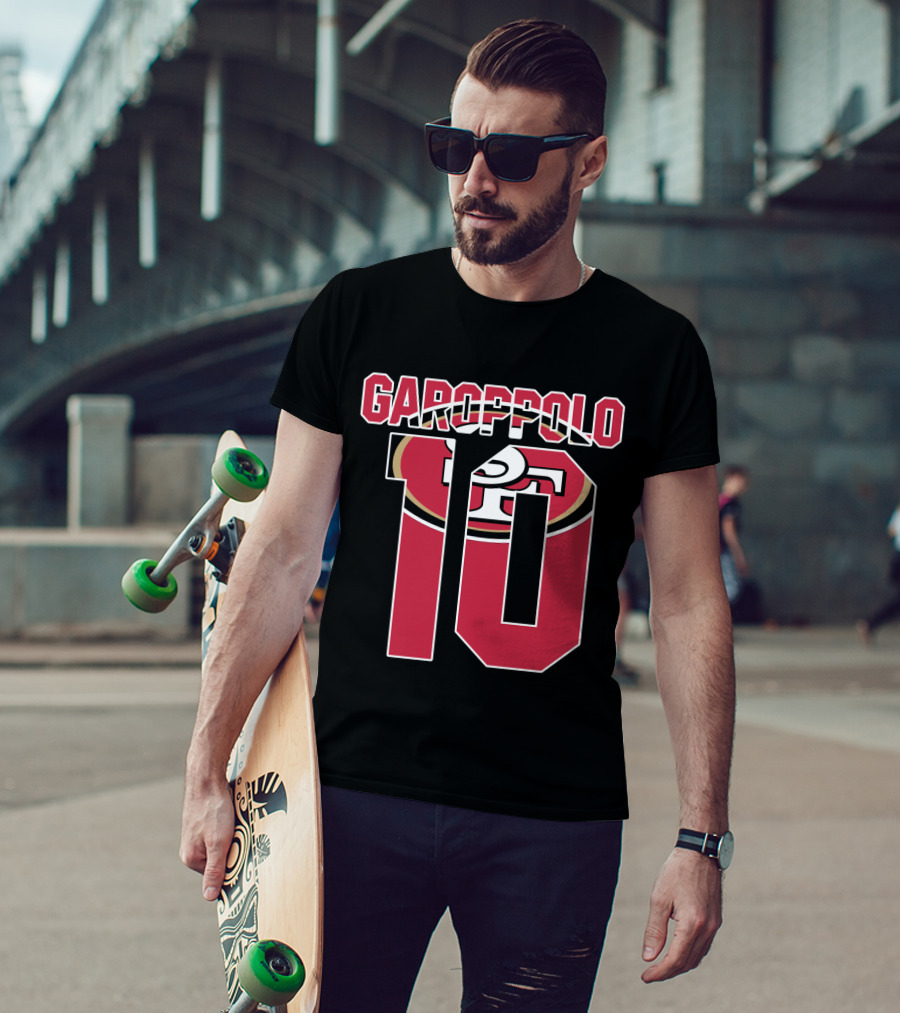 Garoppolo 10 San Francisco 49ers Logo Player Jersey T-Shirt