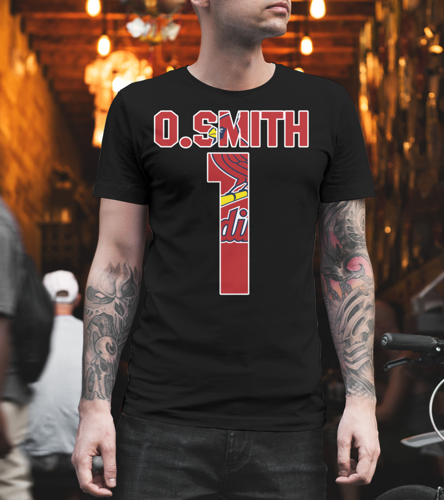O. Smith 1 St. Louis Cardinals Jersey T-Shirt
