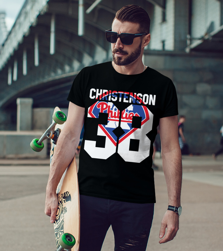 Christenson 38 Philadelphia Phillies 1981 Baseball T-Shirt