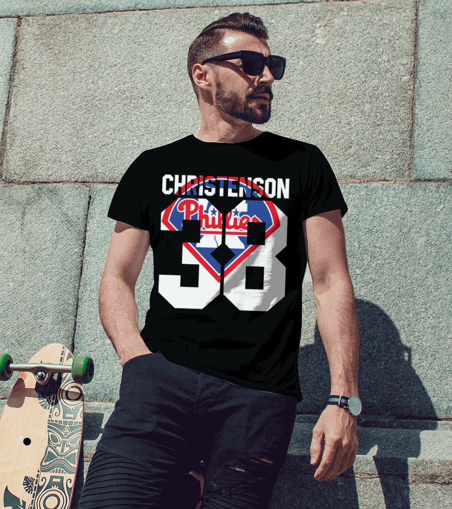 Christenson 38 Philadelphia Phillies 1981 Baseball T-Shirt