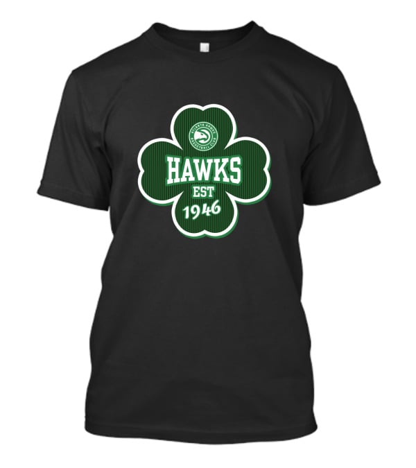Atlanta Hawks Basketball Club Est 1946 Shamrock Patrick's Day T-Shirt