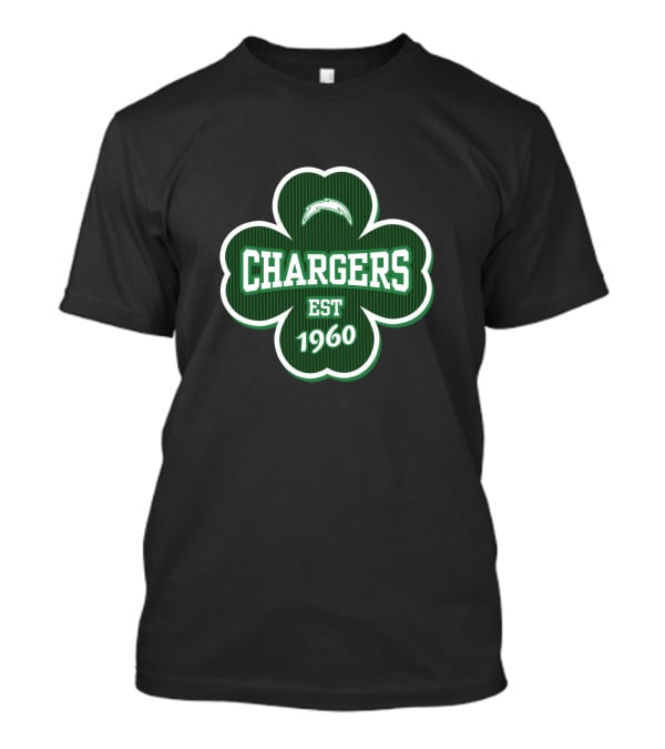 Los Angeles Chargers Shamrock Est 1960 T-Shirt