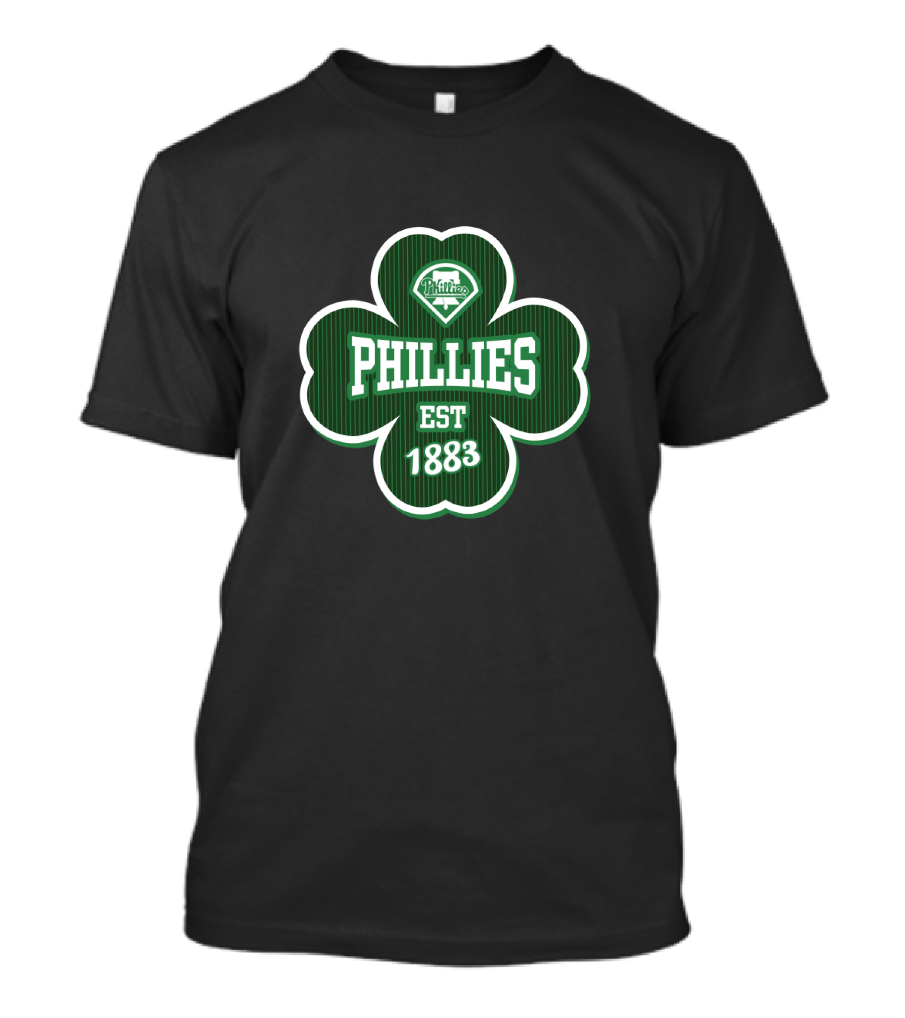 Phillies Est 1883 St Patrick's Day Clover Logo Philadelphia T-Shirt