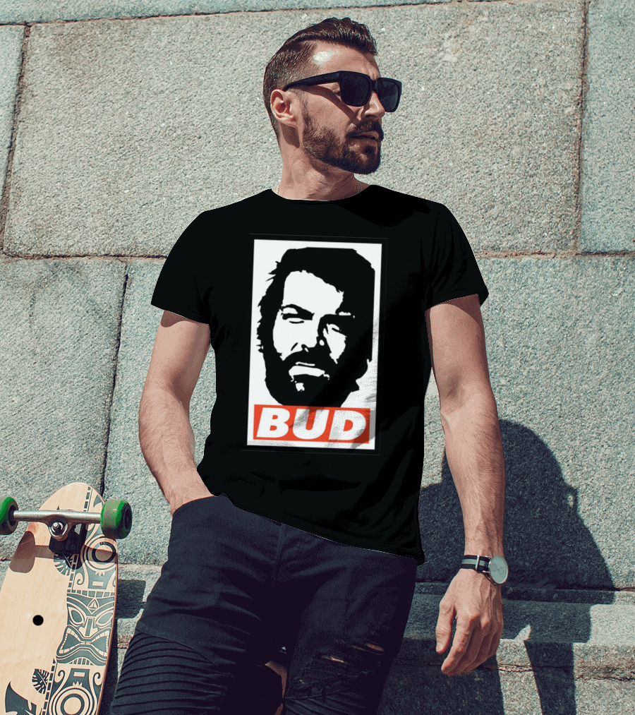 Bud Spencer Tribute Graphic Blockface T-Shirt