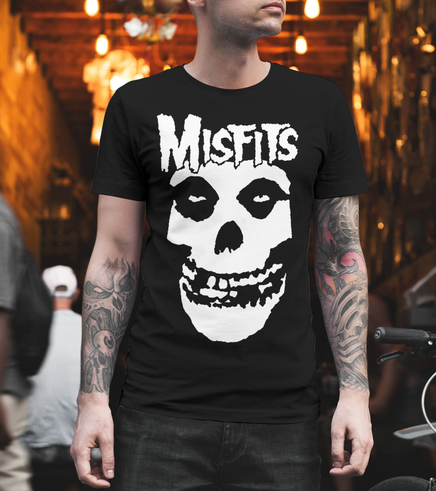 Misfits Fiend Skull Iconic Punk Rock Band T-Shirt