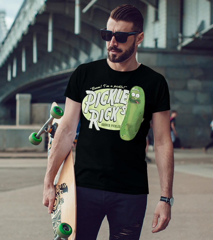 Rick And Morty Boom I'm A Pickle Pickle Rick's Kosher Pickles T-Shirt