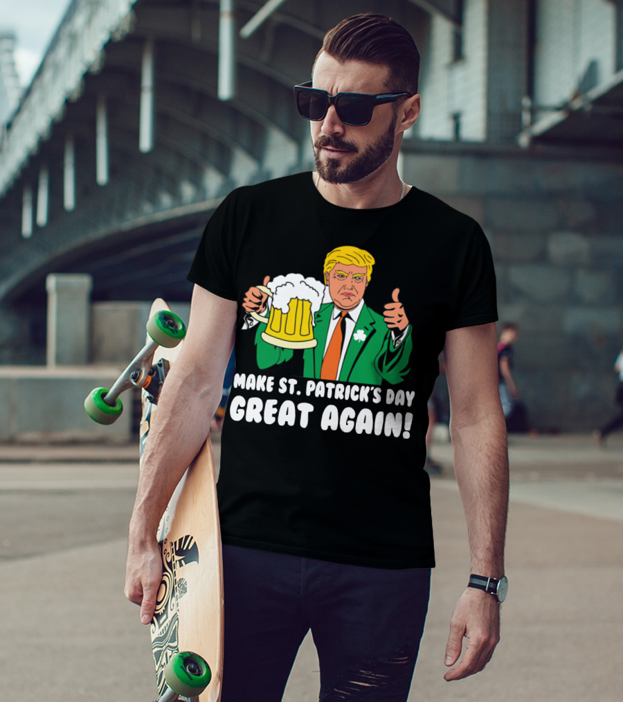 Make St. Patrick's Day Great Again Trump Thumbs Up Beer Mug T-Shirt
