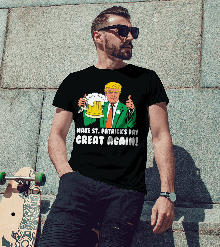 Make St. Patrick's Day Great Again Trump Thumbs Up Beer Mug T-Shirt