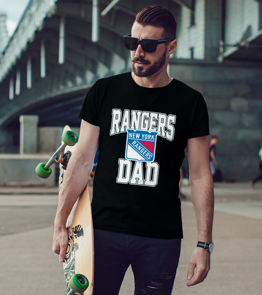 New York Rangers Dad Nhl Team Supporter T-Shirt