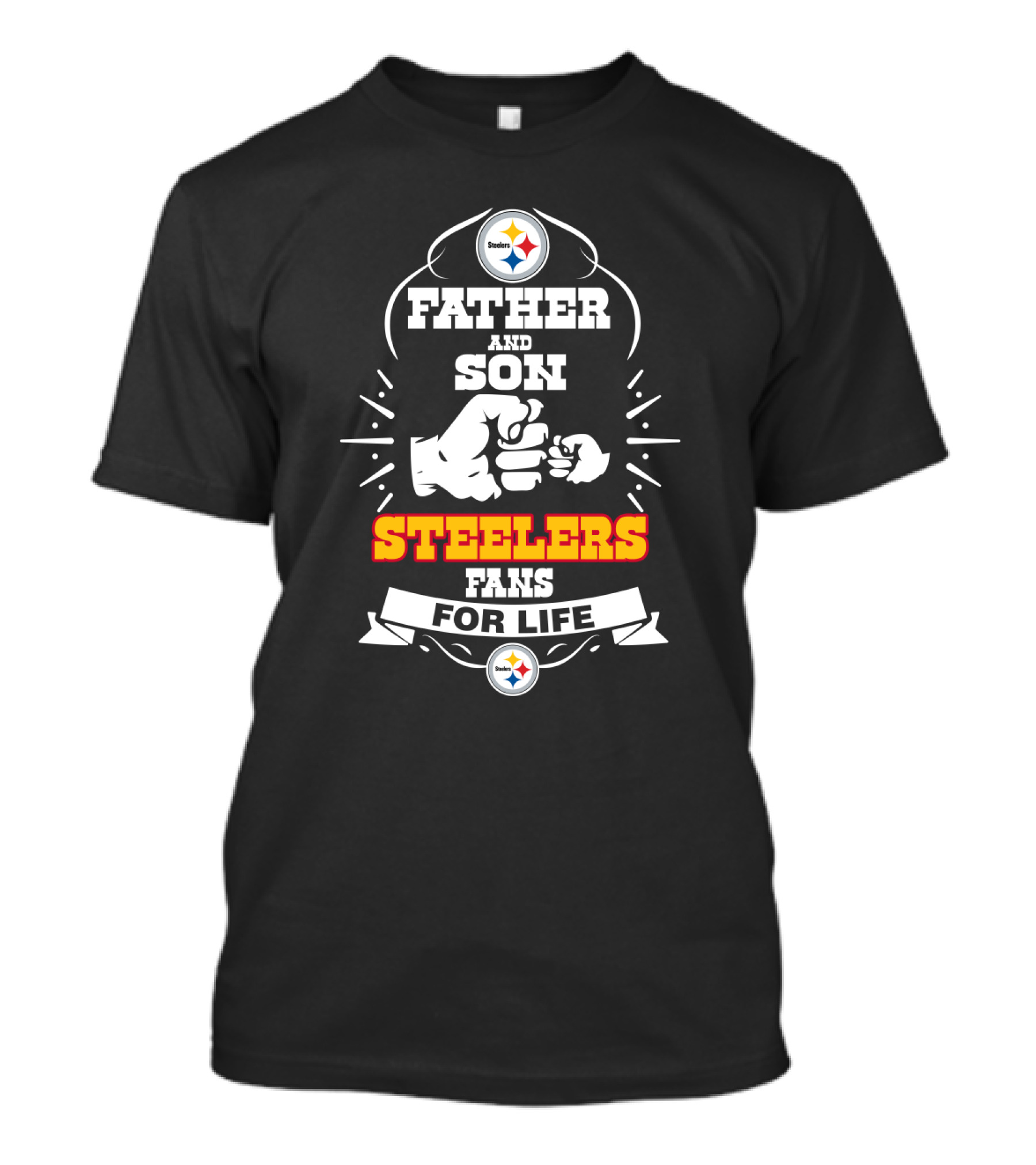 Father And Son Steelers Fans For Life T-Shirt