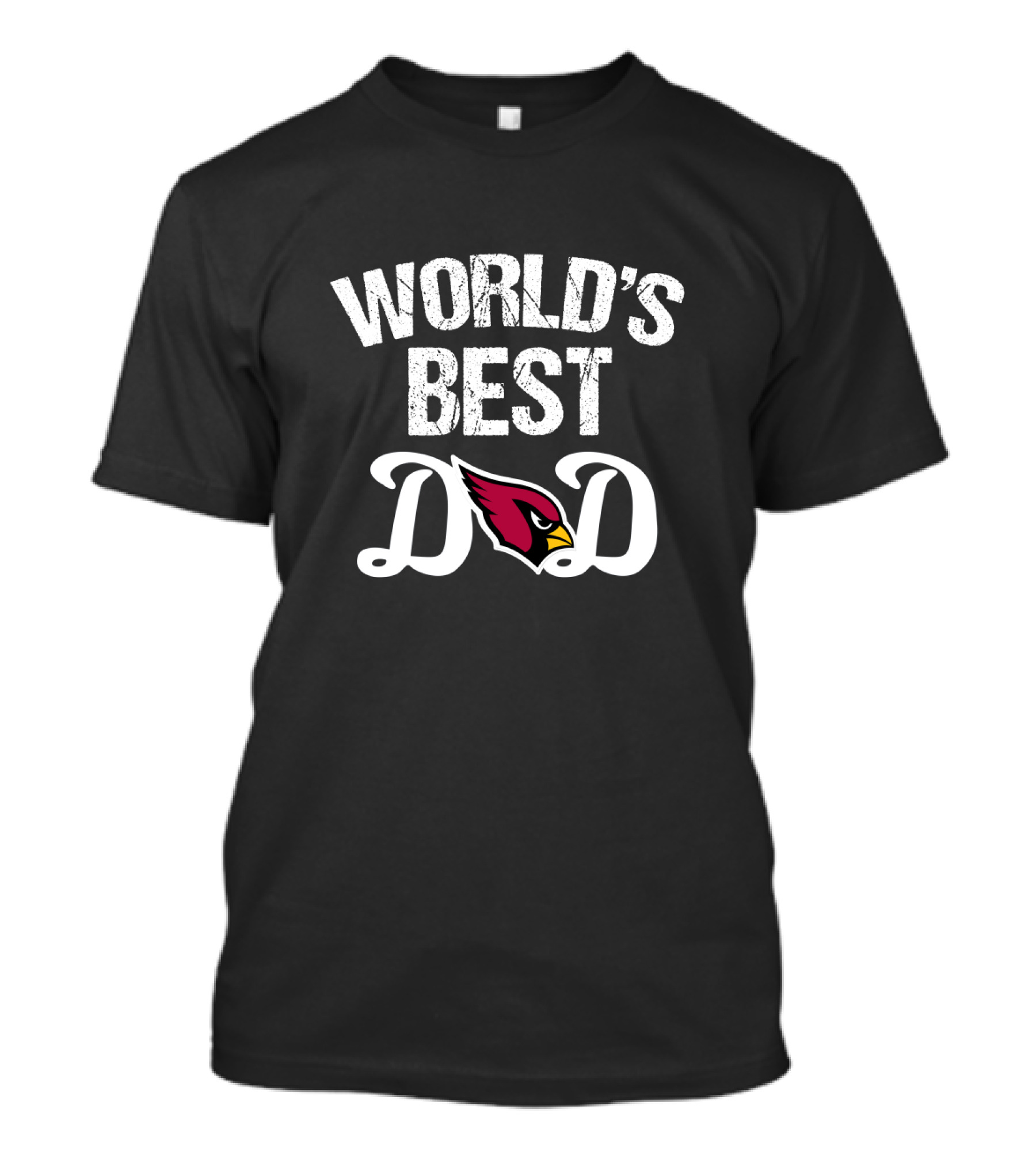 World's Best Dad Arizona Cardinals Fan T-Shirt