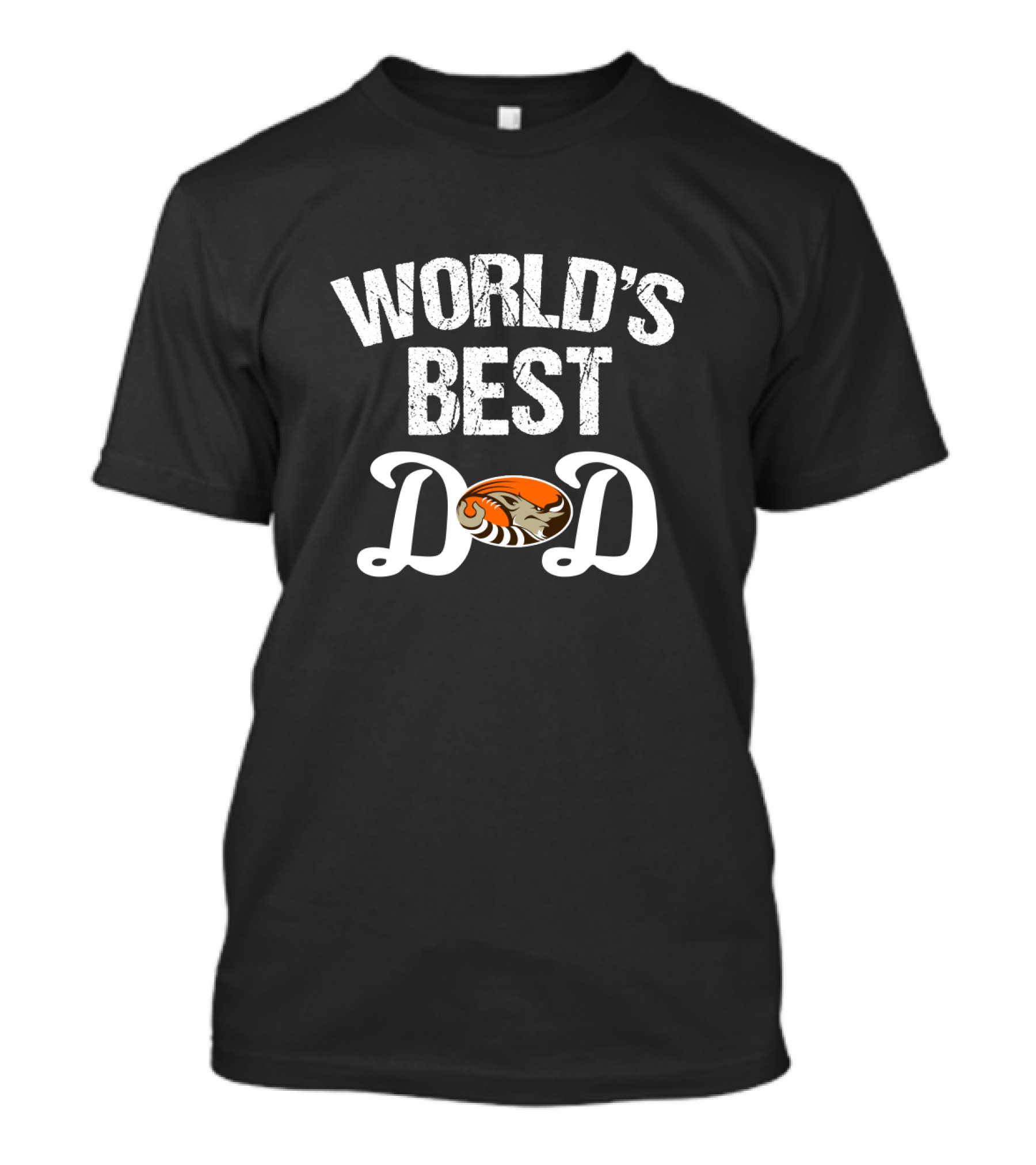 World's Best Cleveland Browns Dad With Helmet T-Shirt
