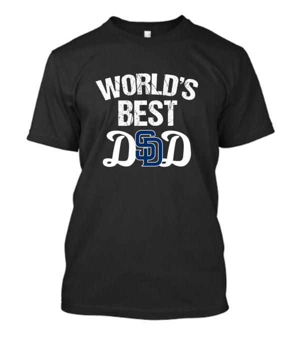 World's Best Dad San Diego Padres Fan Tribute T-Shirt