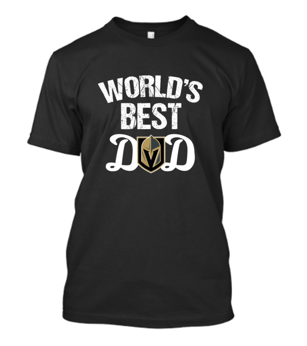 World's Best Dad Vegas Golden Knights T-Shirt