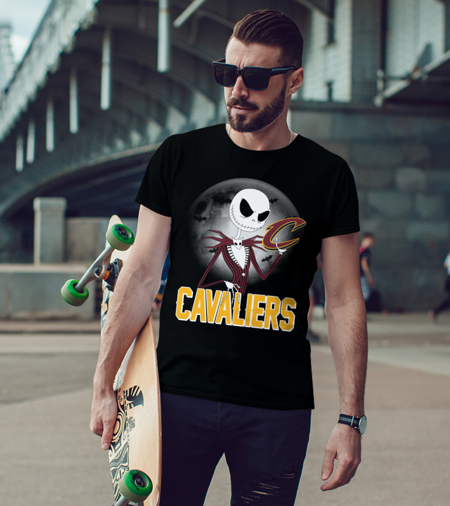 Jack Skellington Cavaliers Halloween Cleveland T-Shirt