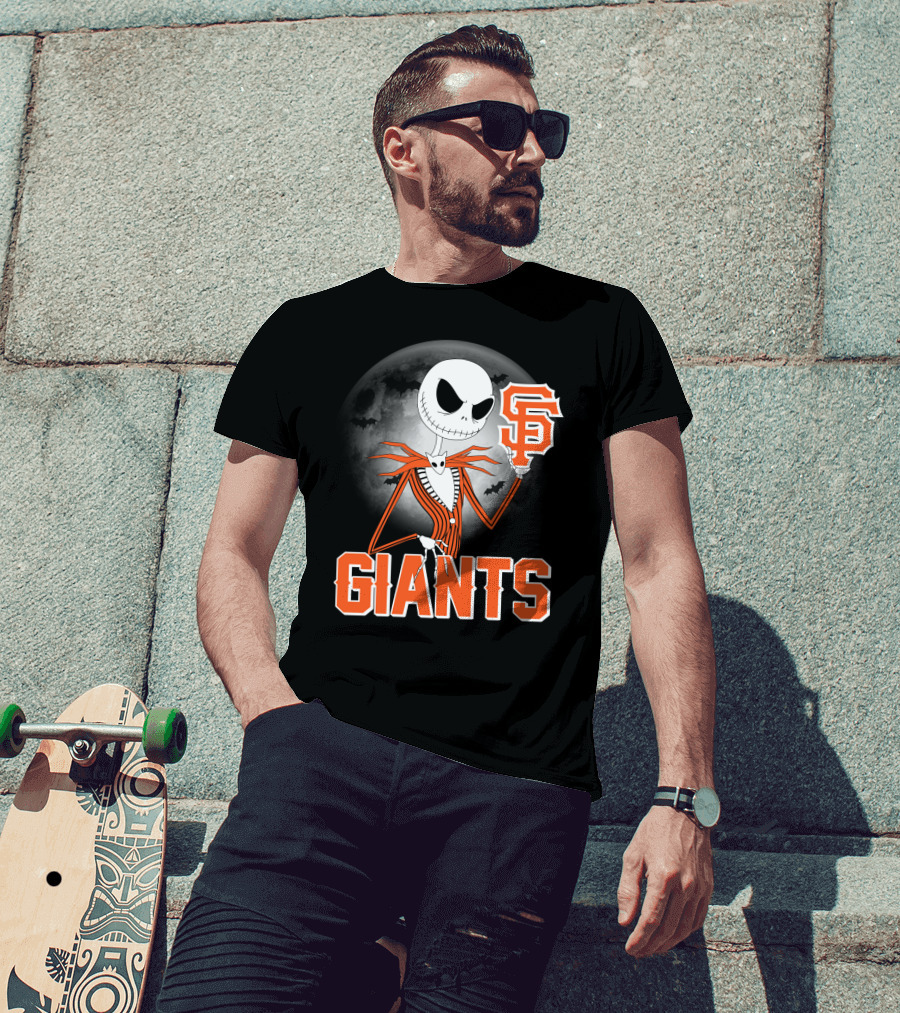 Jack Skellington San Francisco Giants Halloween T-Shirt