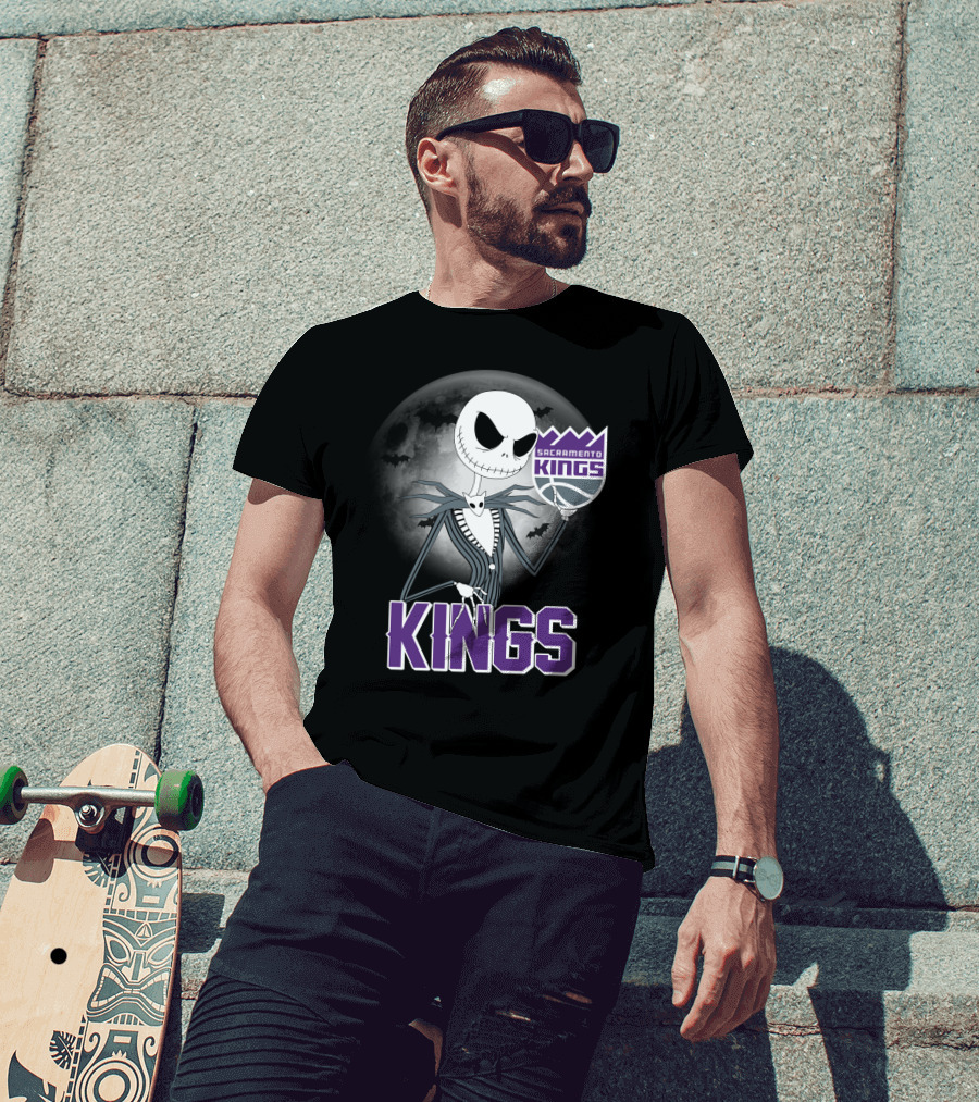 Kings Halloween Jack Skellington Sacramento T-Shirt