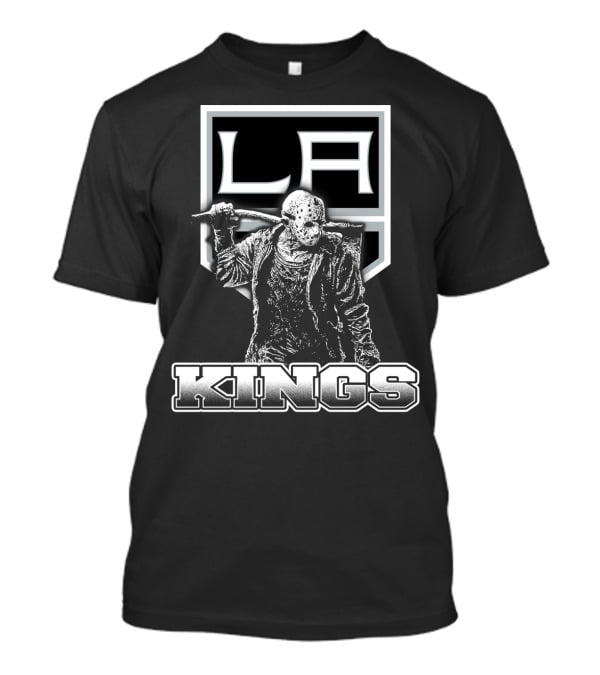 LA Kings Hockey Fans Featuring Jason Voorhees Crossover T-Shirt