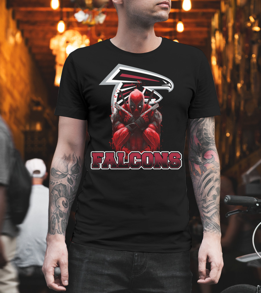 Falcons Deadpool Mashup Fan Crossover T-Shirt