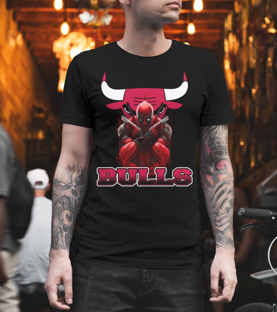 Chicago Bulls Deadpool Collaboration Fans T-Shirt