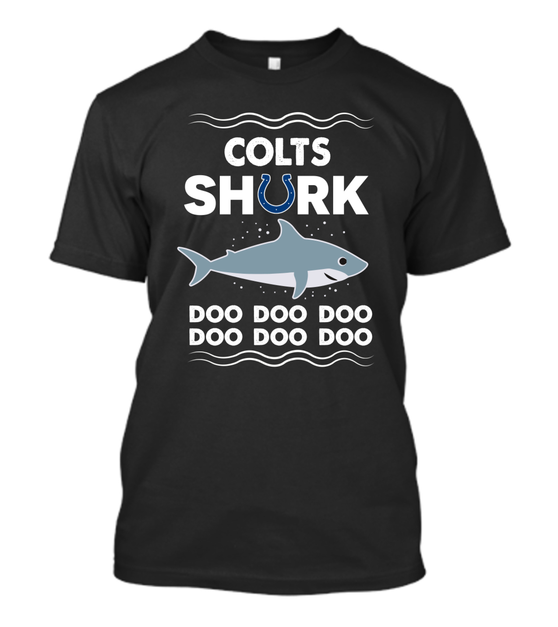 Colts Shark Doo Doo Doo With Indianapolis Horseshoe T-Shirt