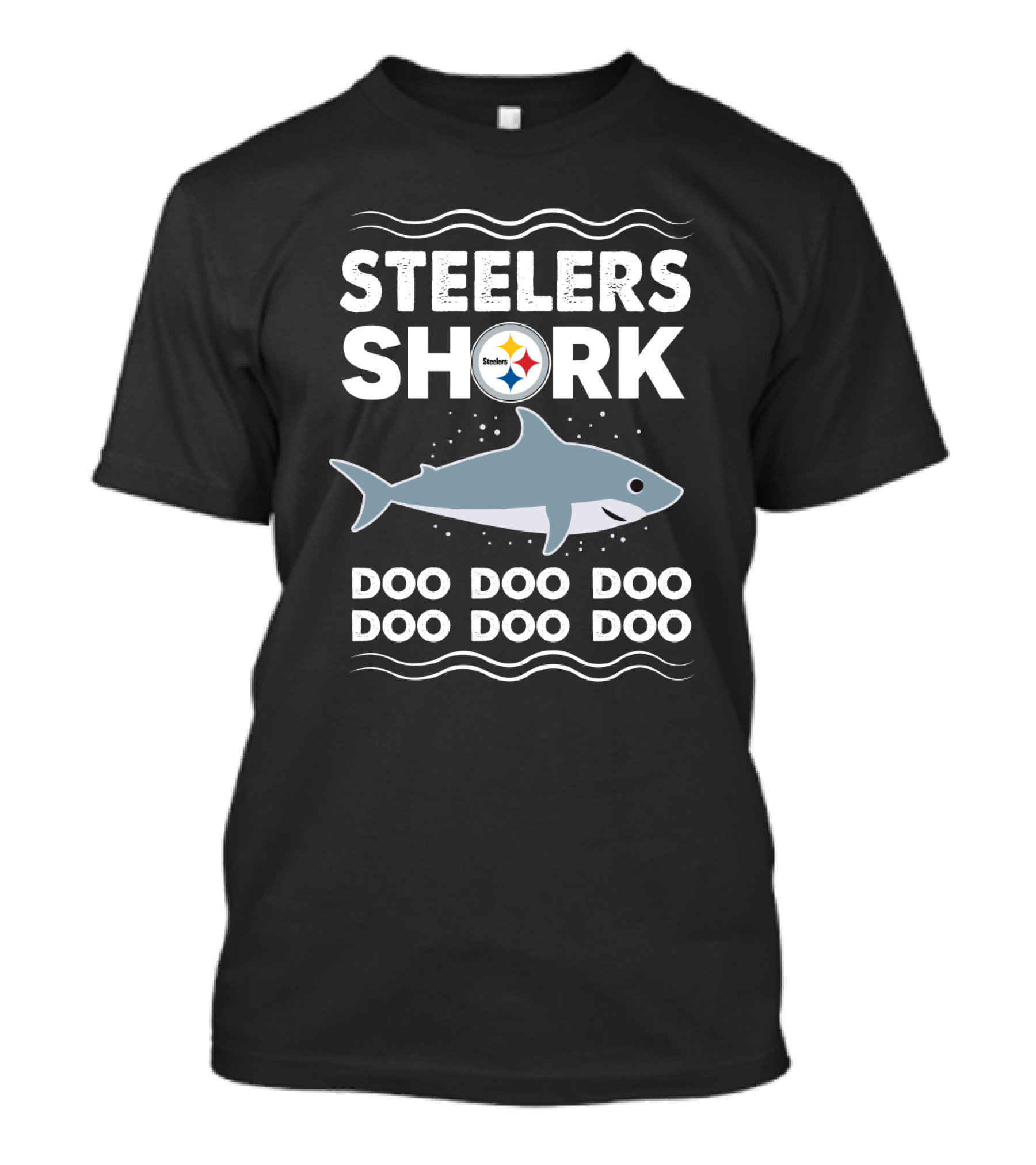 Steelers Shark Doo Doo Doo Pittsburgh Football Theme With Shark T-Shirt