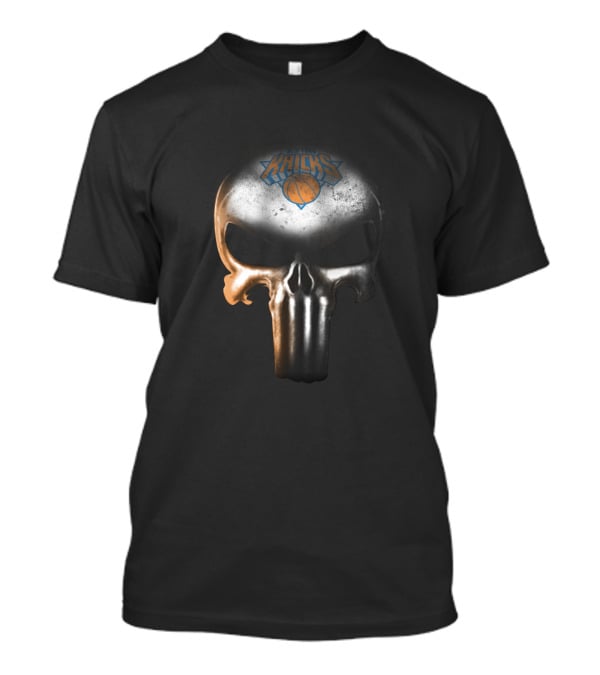 New York Knicks Punisher Skull Basketball Fan T-Shirt