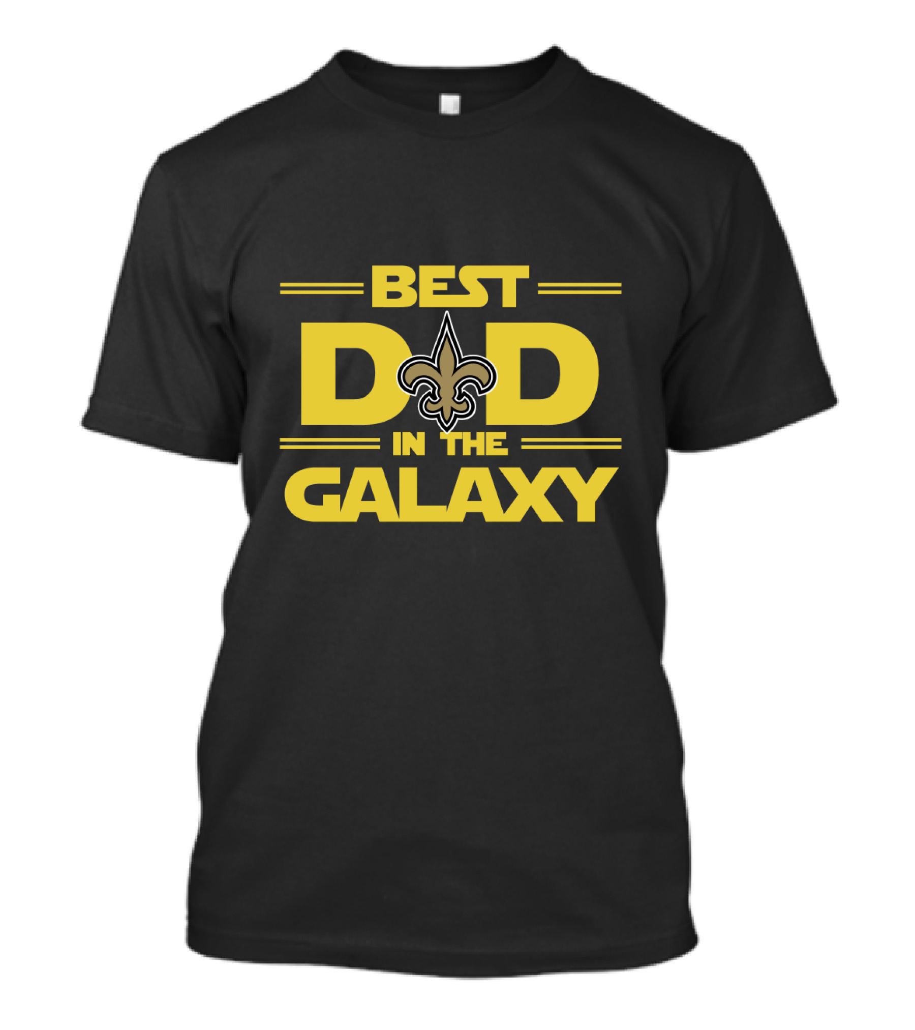 Best New-Orleans-Saints Dad In The Galaxy Fleur-De-Lis Style T-Shirt