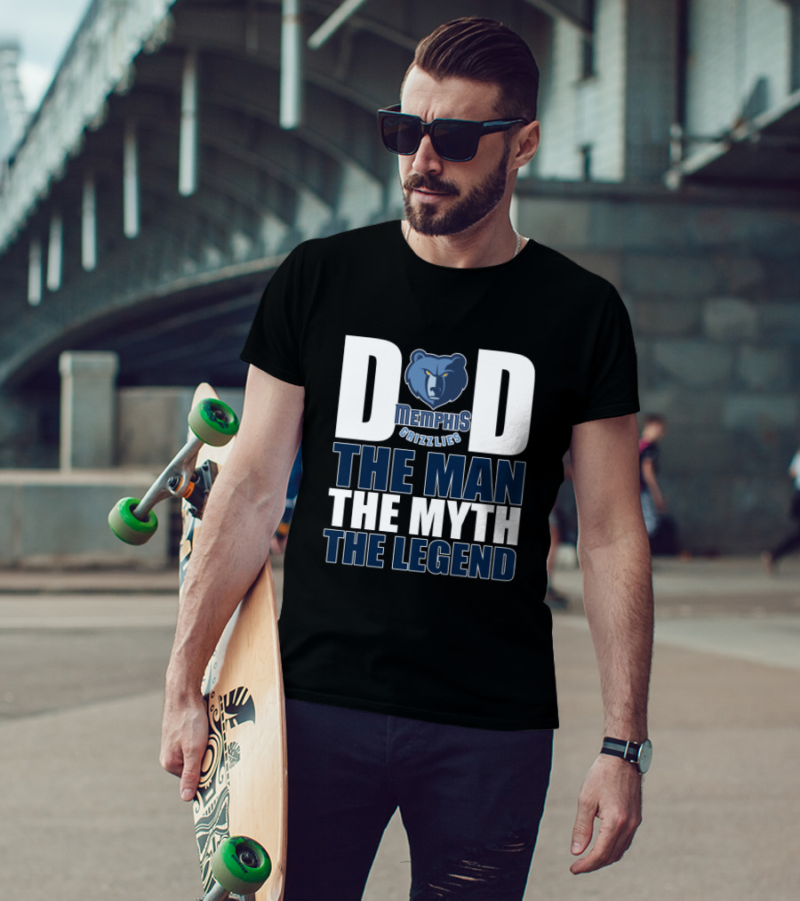 Memphis Grizzlies Dad The Man The Myth The Legend T-Shirt