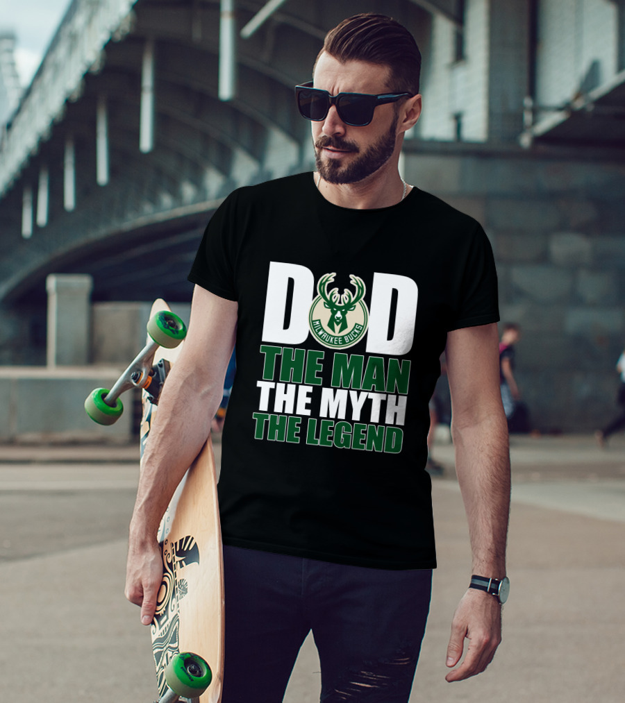 Milwaukee Bucks Dad The Man The Myth The Legend T-Shirt