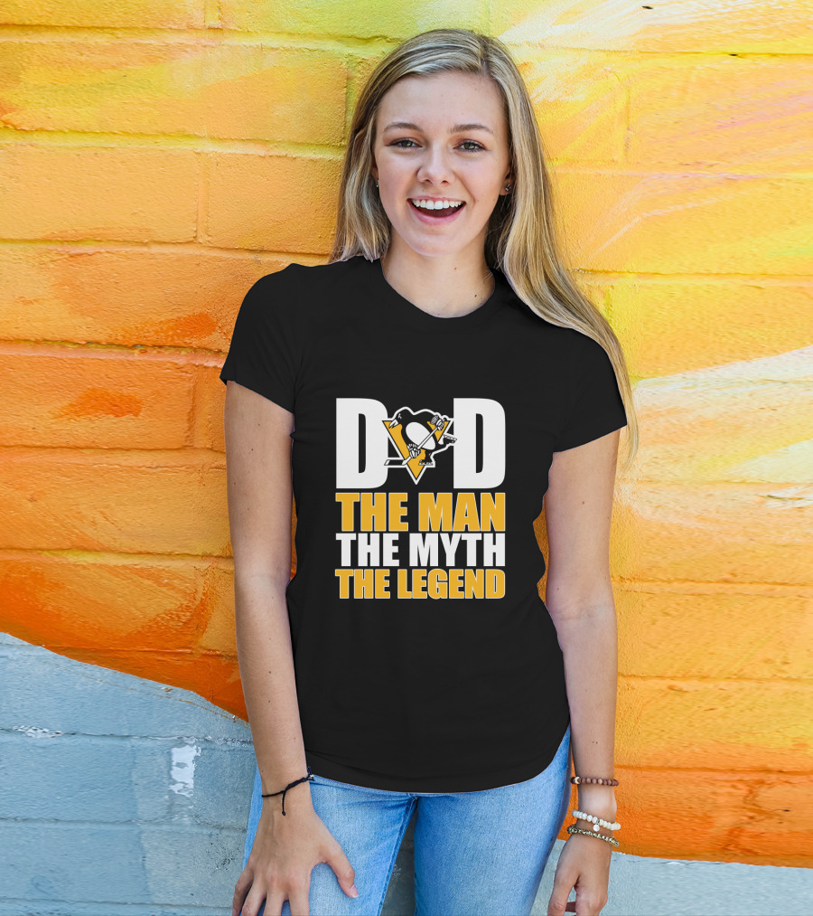 Pittsburgh Penguins Dad The Man The Myth The Legend T-Shirt