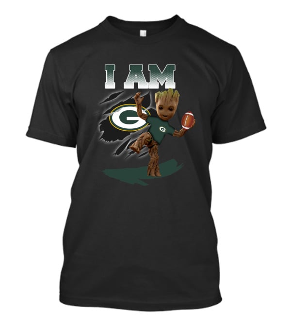 I Am Green Bay Packers Groot Fan Football T-Shirt