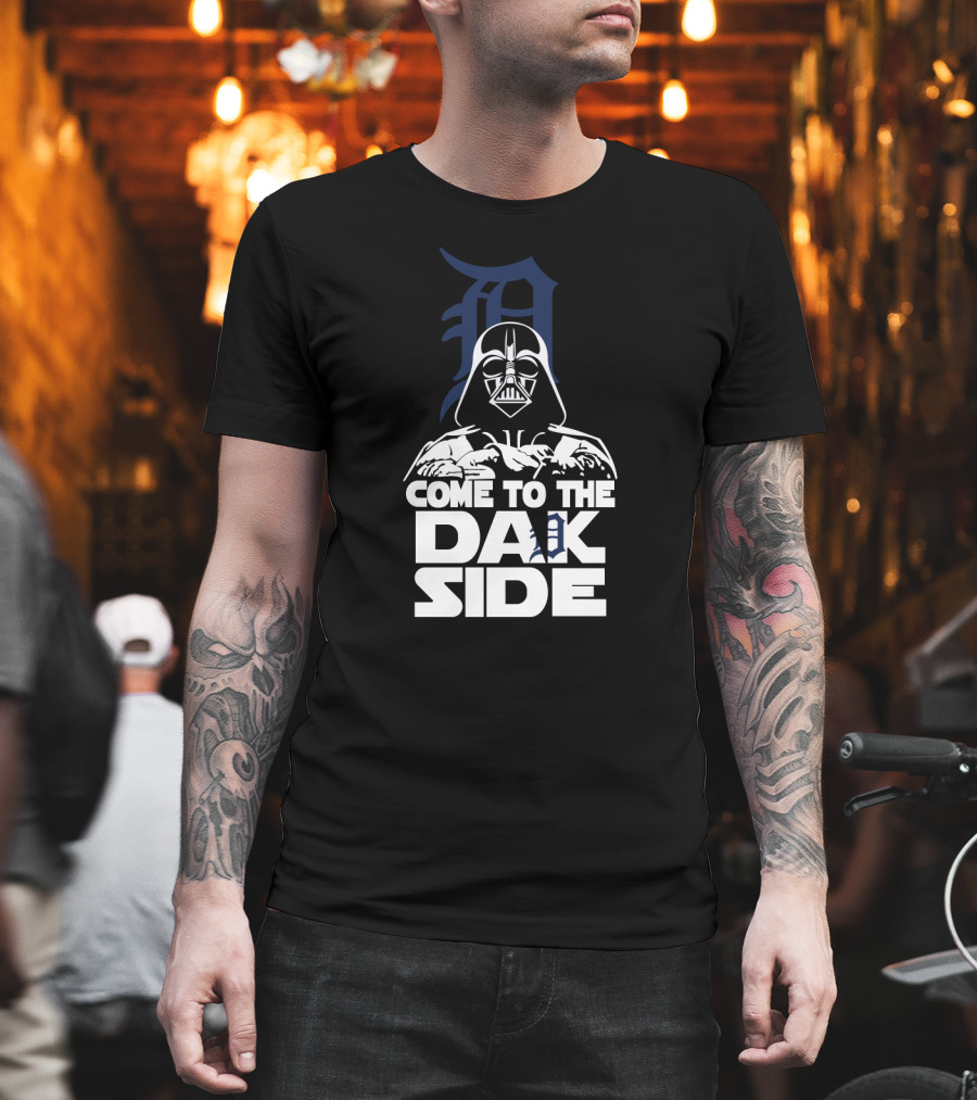 Come To The Dark Side Darth Vader Detroit Tigers Fans T-Shirt