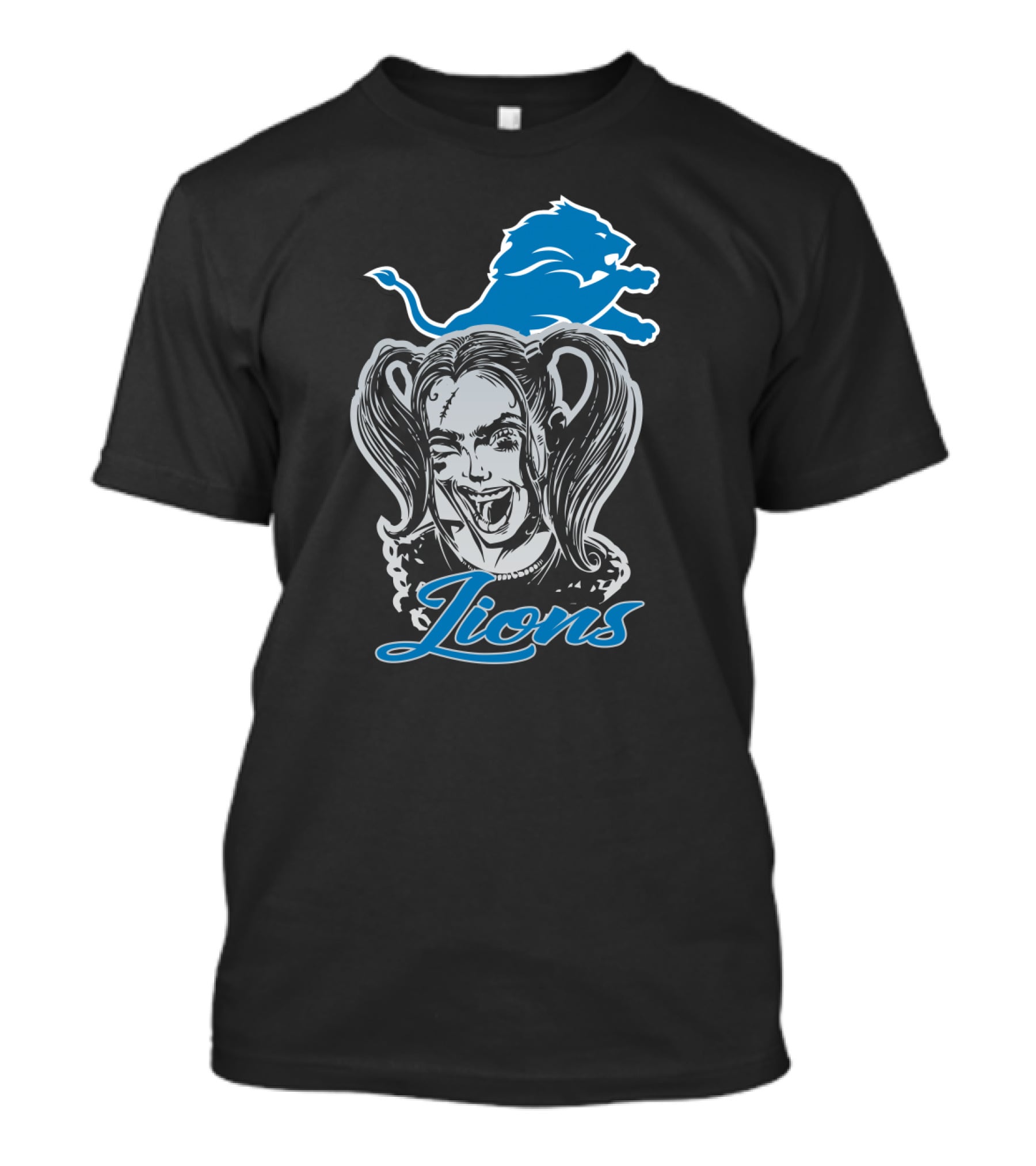 Harley Quinn Lions Detroit Fans T-Shirt