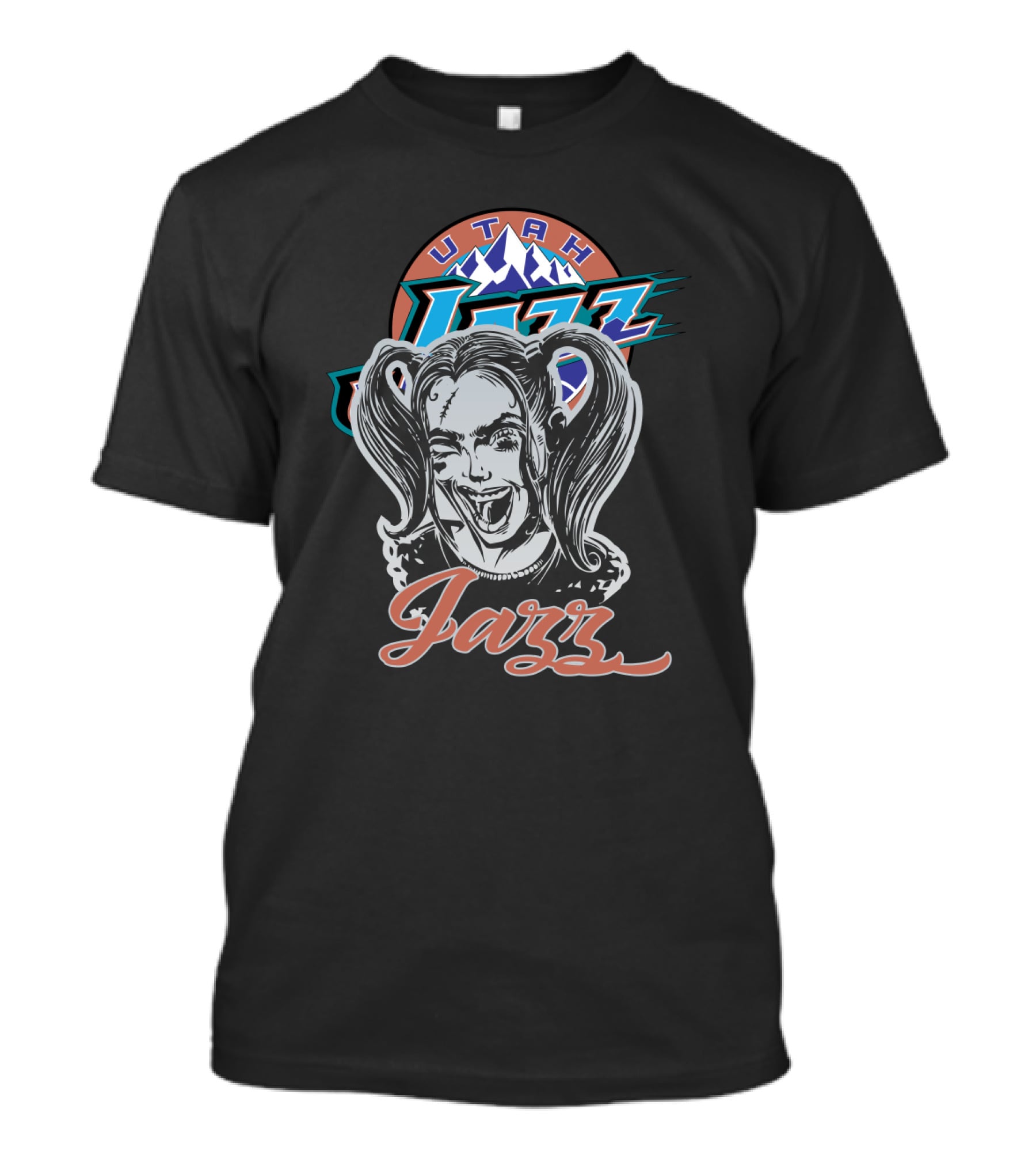 Utah Jazz Harley Quinn Fans T-Shirt