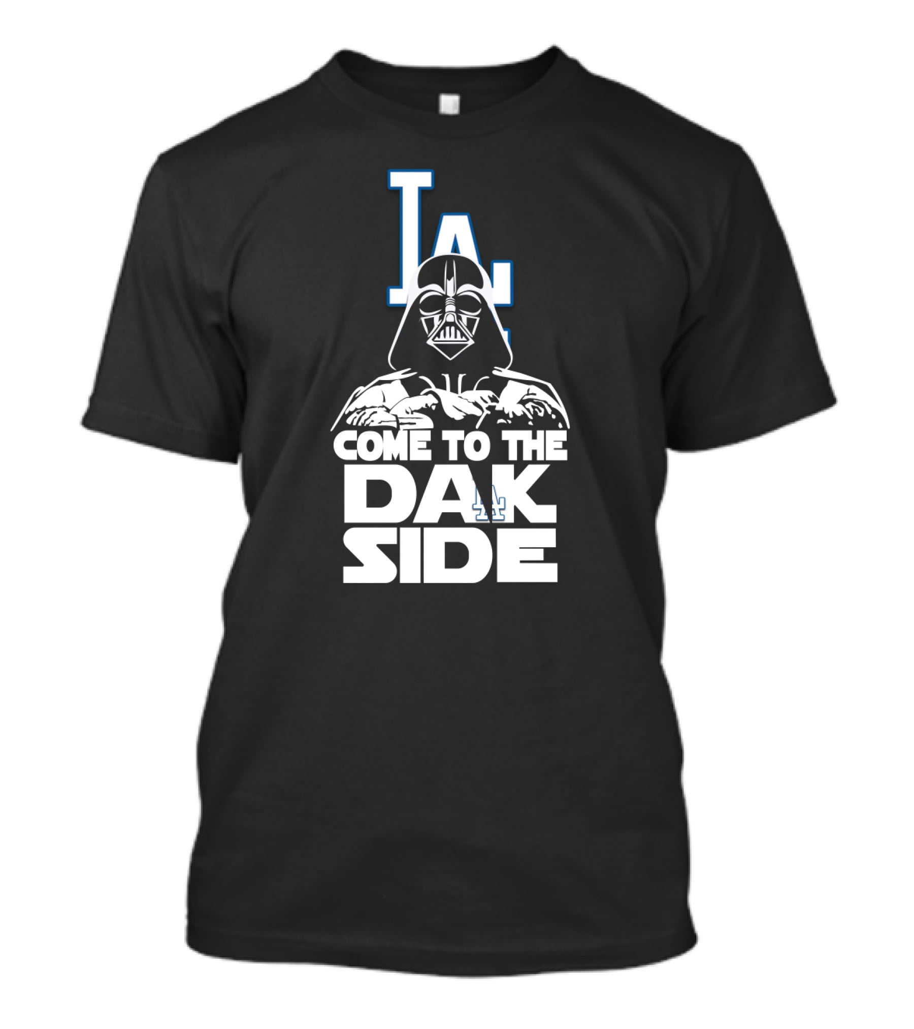 Darth Vader Come To The Dark Side Los Angeles Dodgers LA T-Shirt