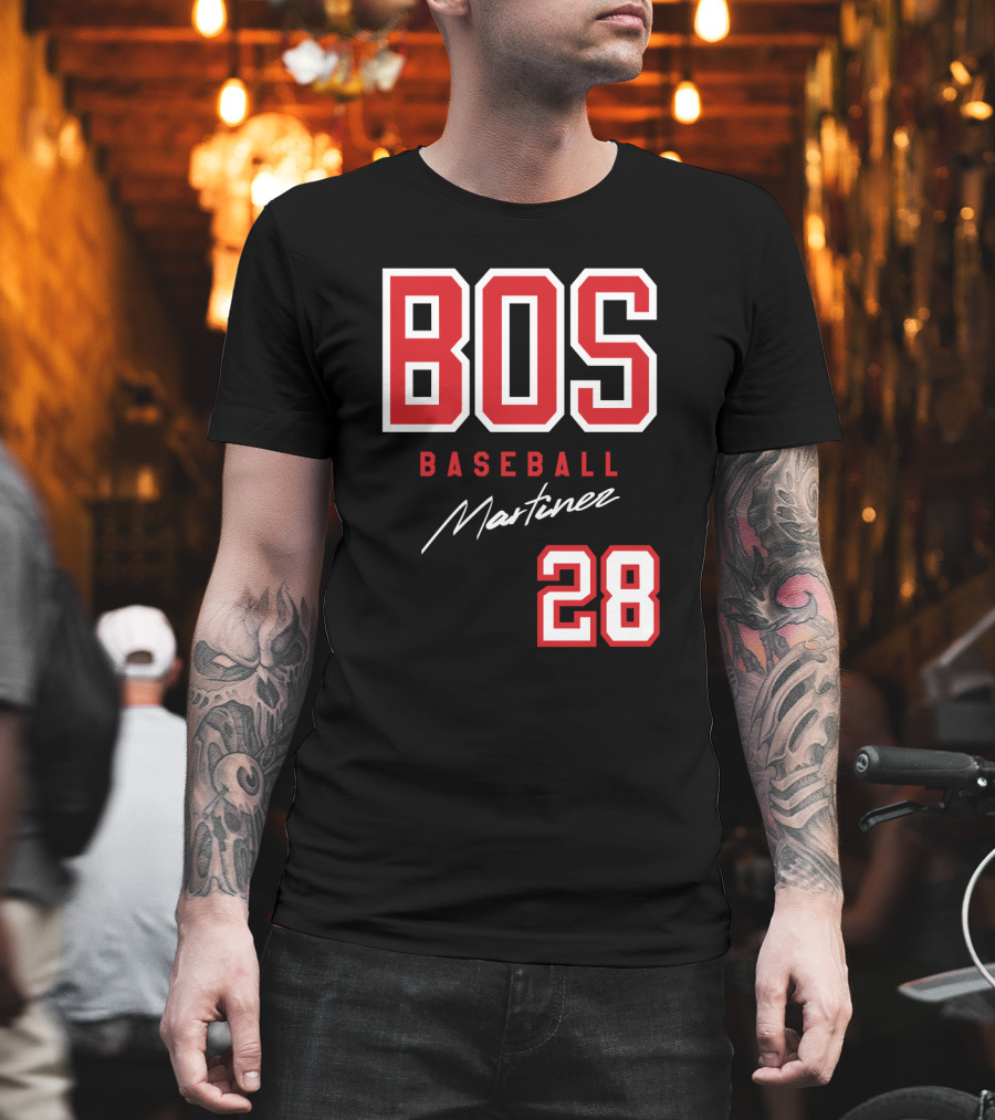 BOS Baseball Martinez 28 Boston Red Sox J D Martinez Fans T-Shirt