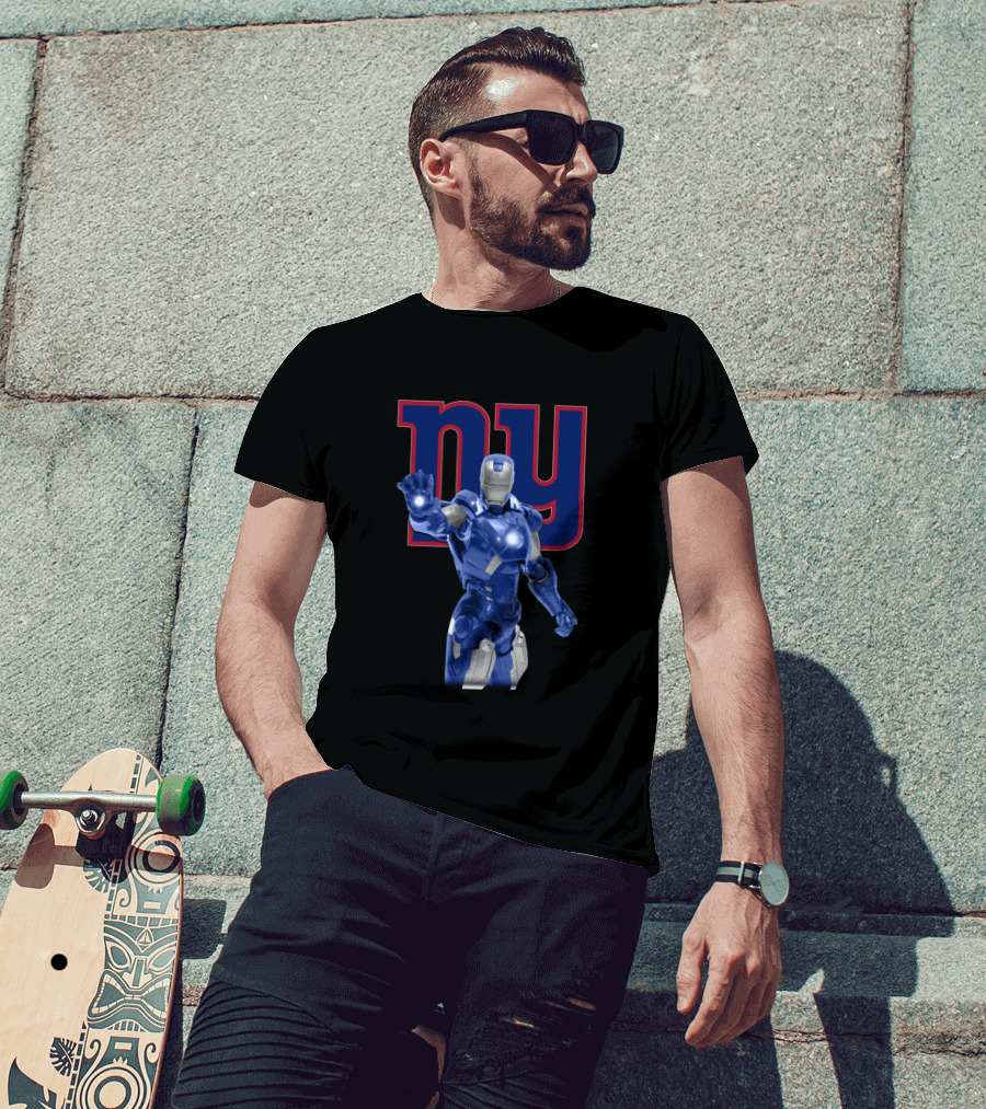 Iron Man And New York Giants Fan Favorite Power Duo T-Shirt