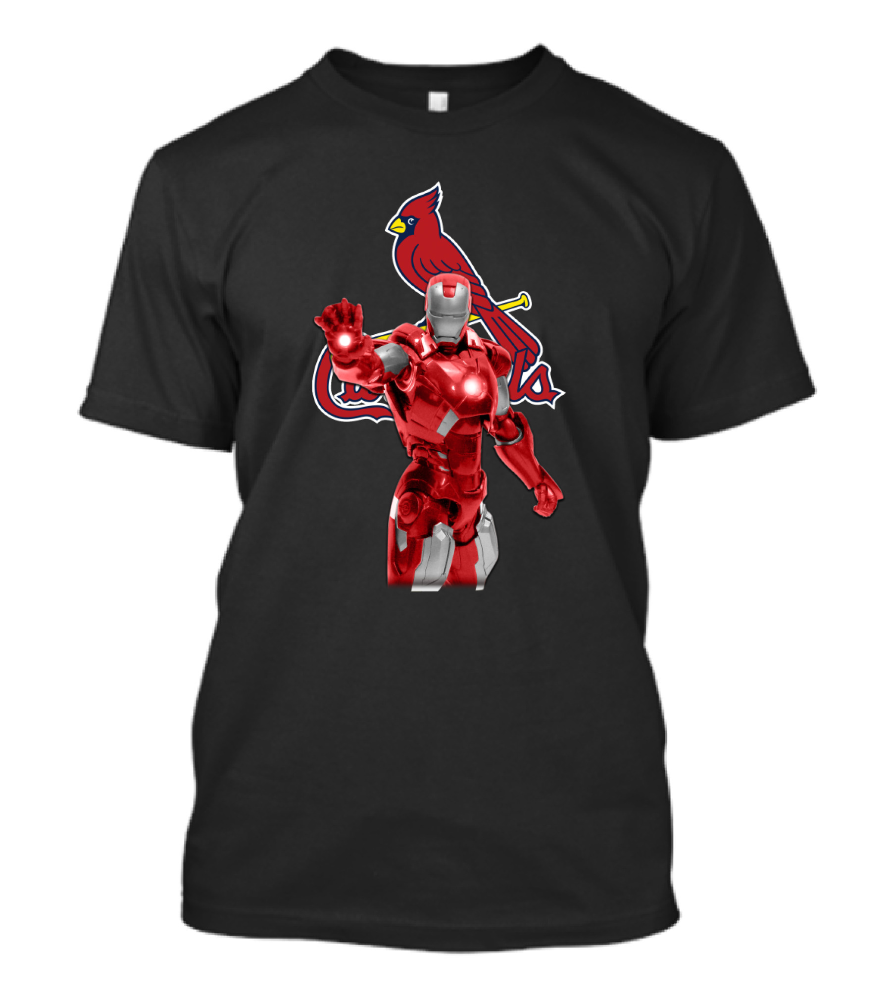 Iron Man St. Louis Cardinals Mashup Marvel Baseball Hero Fusion T-Shirt