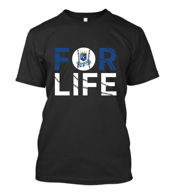 Kansas City Royals Baseball KC Logo For Life T-Shirt