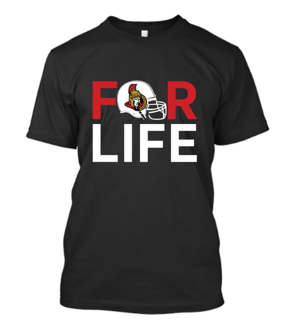 Ottawa Senators Helmet Fans Unite For Life T-Shirt
