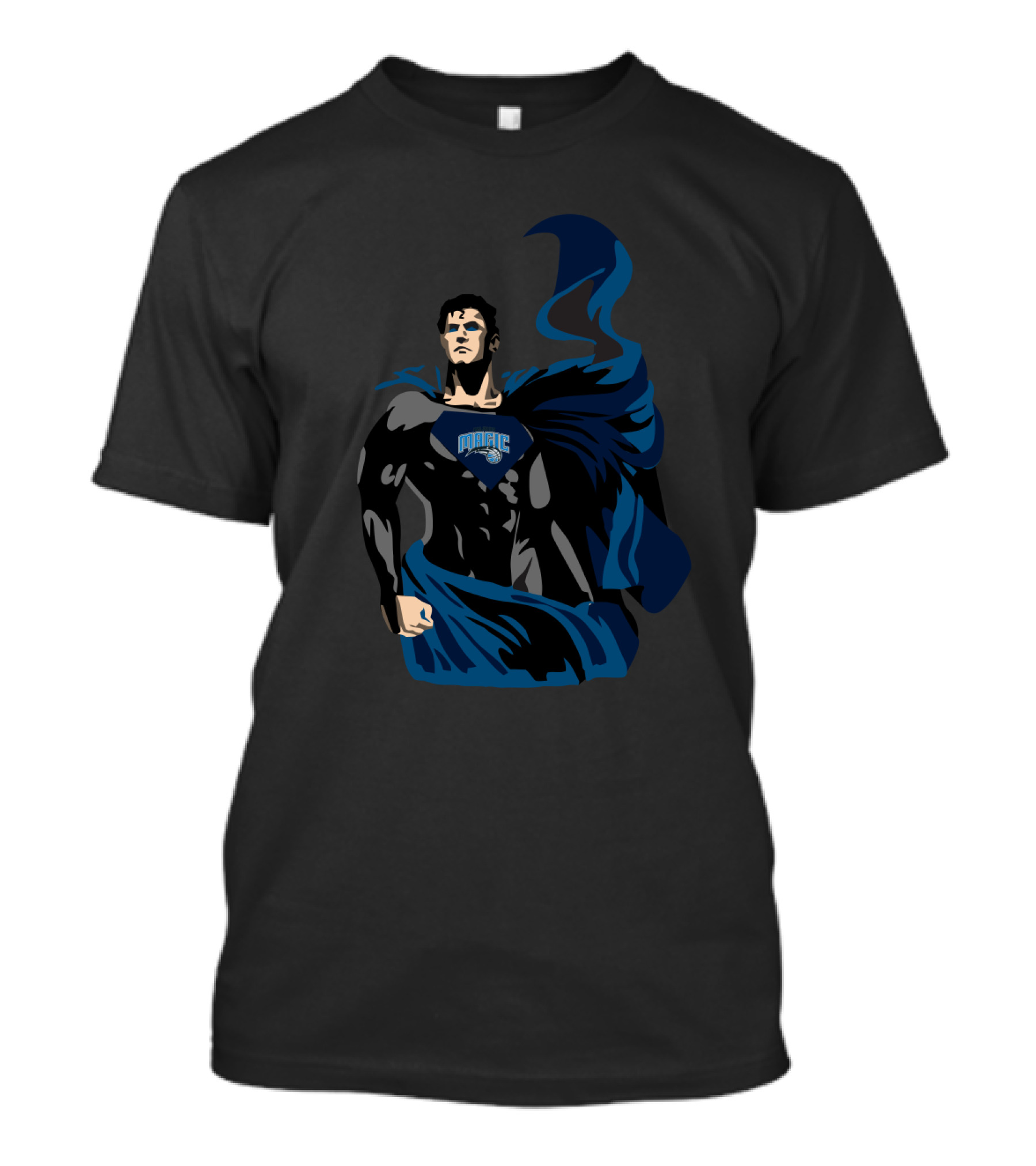 Superman Magic Fans Orlando Basketball Hero Inspired T-Shirt