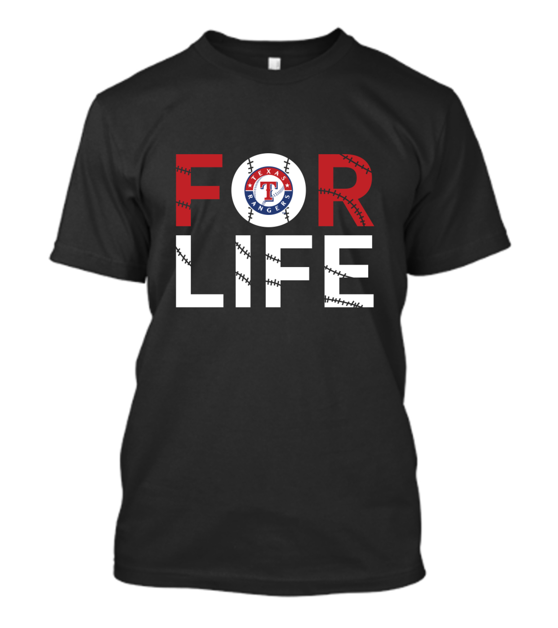 Texas Rangers Baseball For Life Fan Commitment T-Shirt