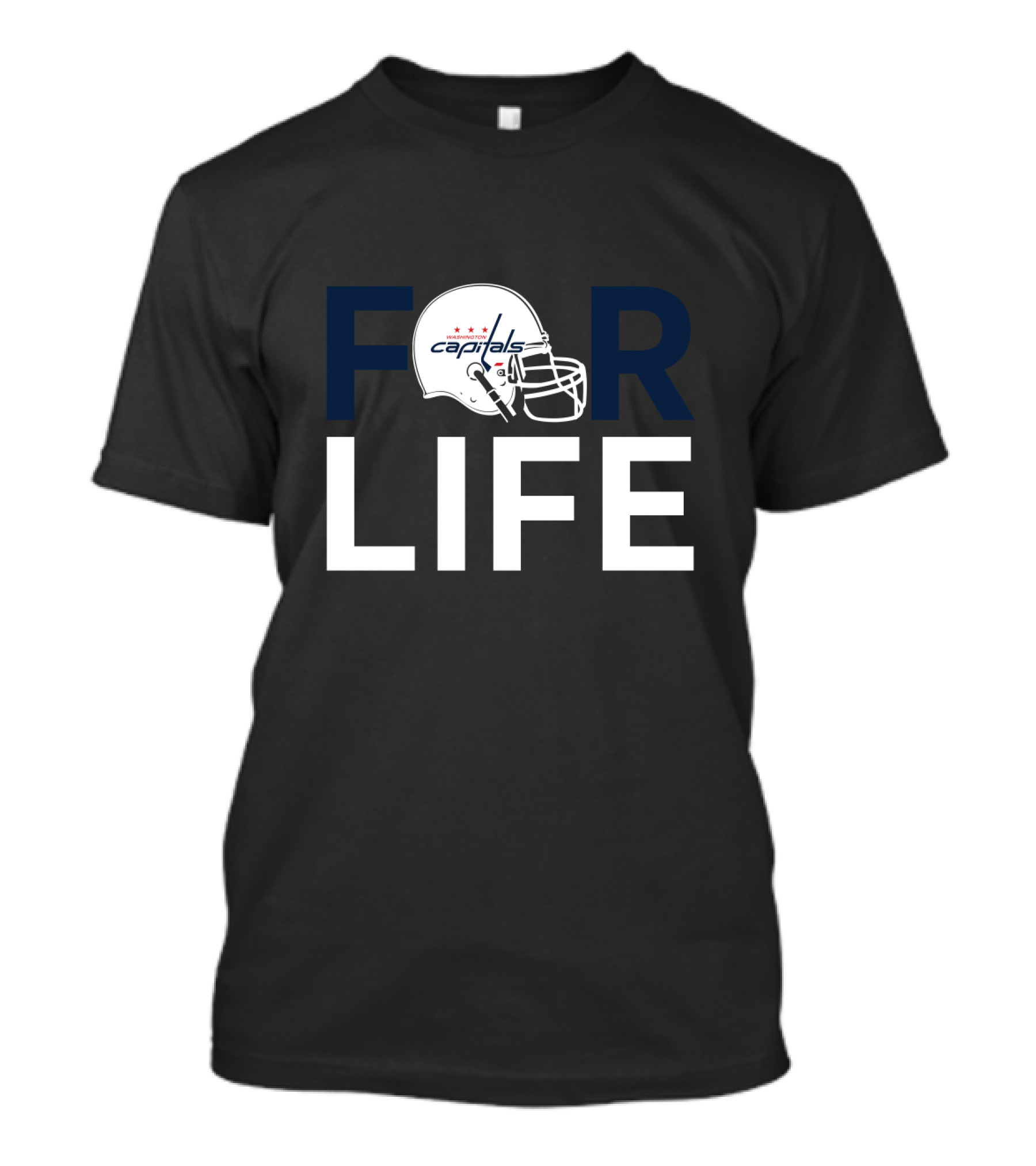 Washington Capitals Football Helmet Fan Forever T-Shirt