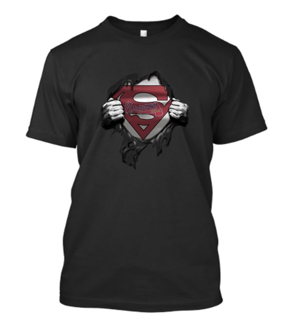 Atlanta Braves Superman Logo Mashup T-Shirt