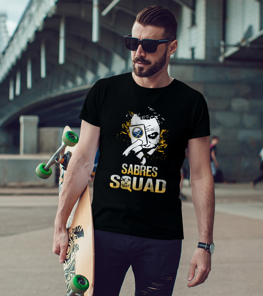 Sabres Squad Joker Buffalo Sabres Fan Card T-Shirt
